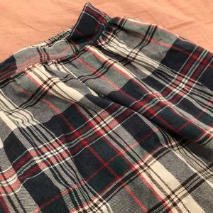 90’s Style Plaid Short Skirt